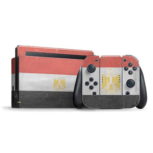 Egyptian Flag Distressed Nintendo Skins
